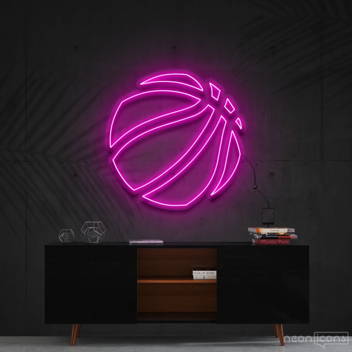 "Ball Is Life" Neon Sign 60cm (2ft) / Pink / Cut to Shape by Neon Icons