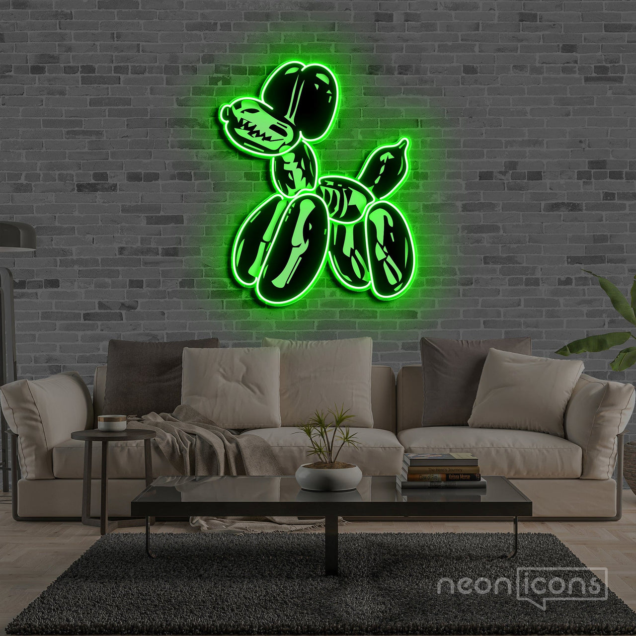 "Balloon Dog X-Ray" Neon x Acrylic Artwork by Neon Icons