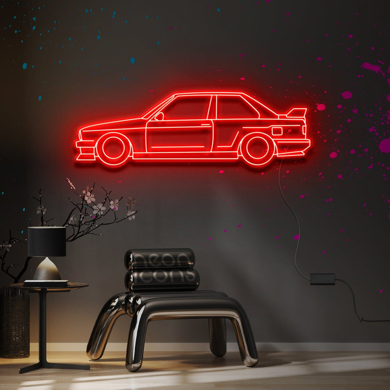 "BMW E30 M3 Evolution" Neon Sign by Neon Icons