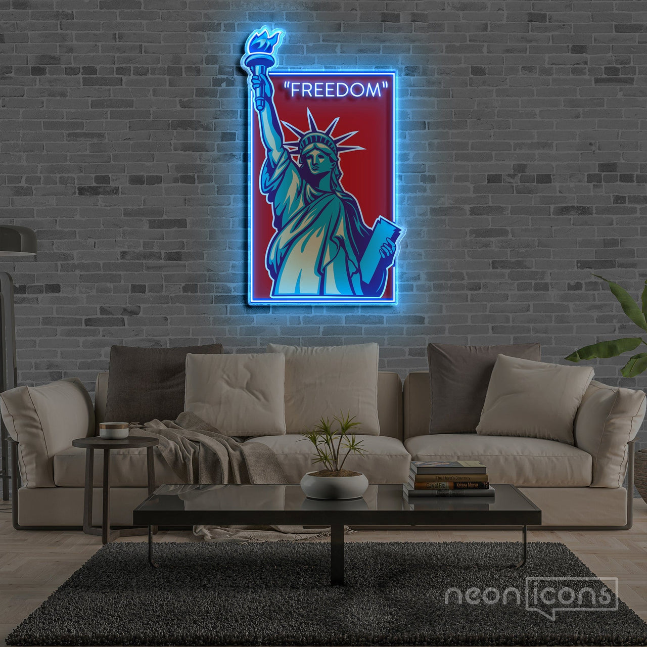 "Freedom" Neon x Acrylic Artwork by Neon Icons