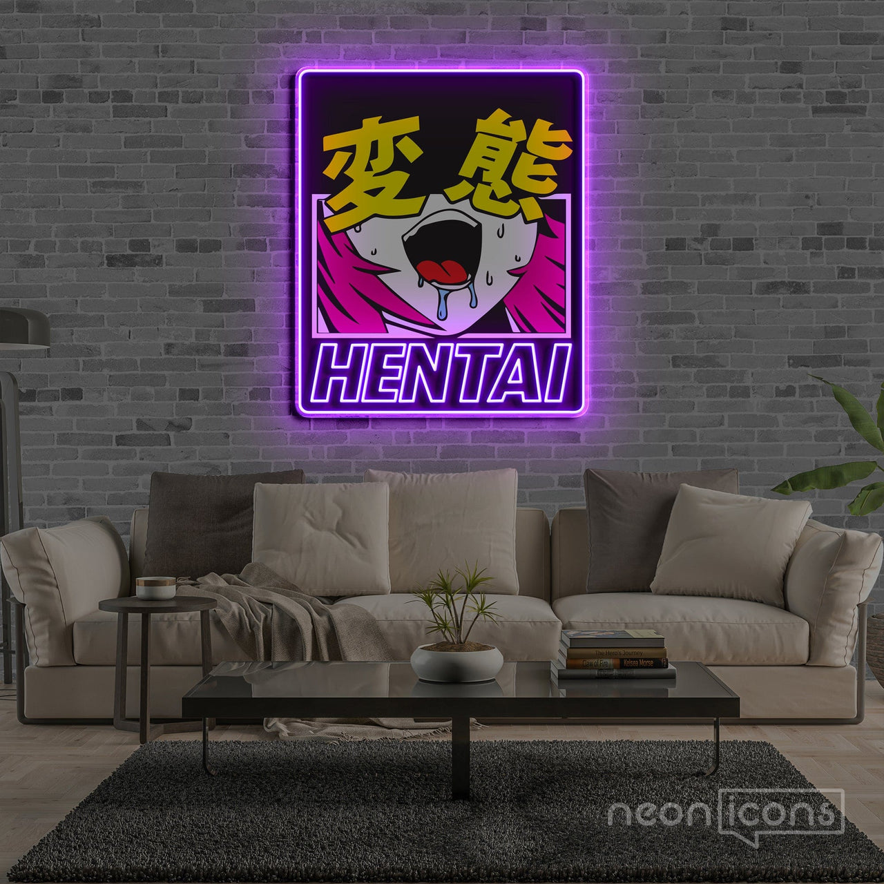 "Hentai" Neon x Acrylic Artwork by Neon Icons