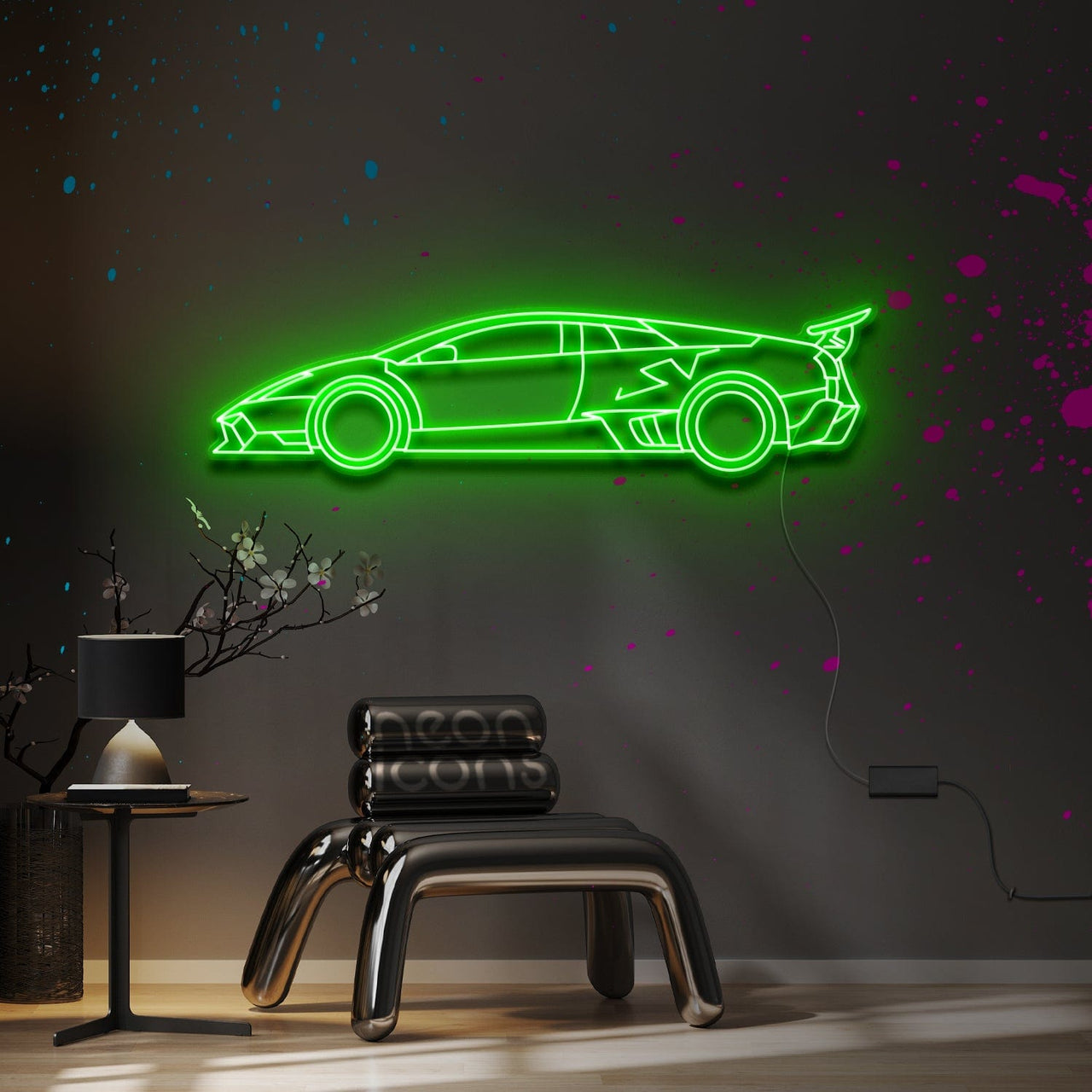 "Lamborghini Murcielago SV" Neon Sign by Neon Icons