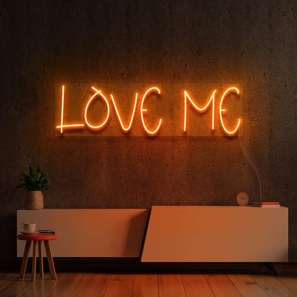"LOVE ME" Neon Sign 60cm (2ft) / Orange / LED Neon by Neon Icons