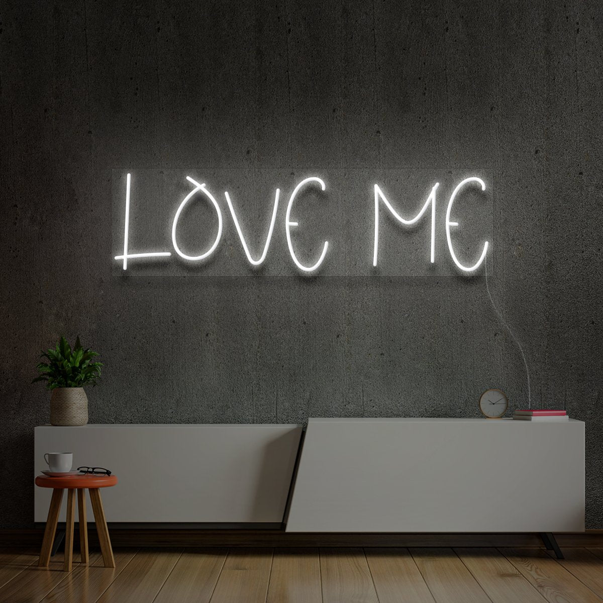 "LOVE ME" Neon Sign 60cm (2ft) / White / LED Neon by Neon Icons