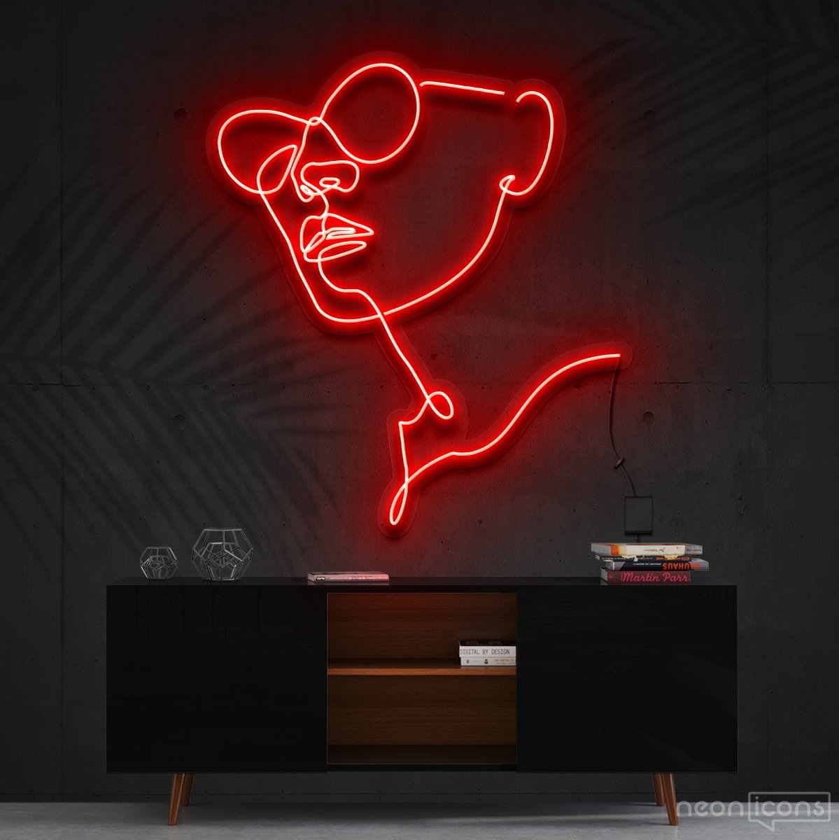 "Parisian Adventure" Neon Sign 60cm (2ft) / Red / Cut to Shape by Neon Icons