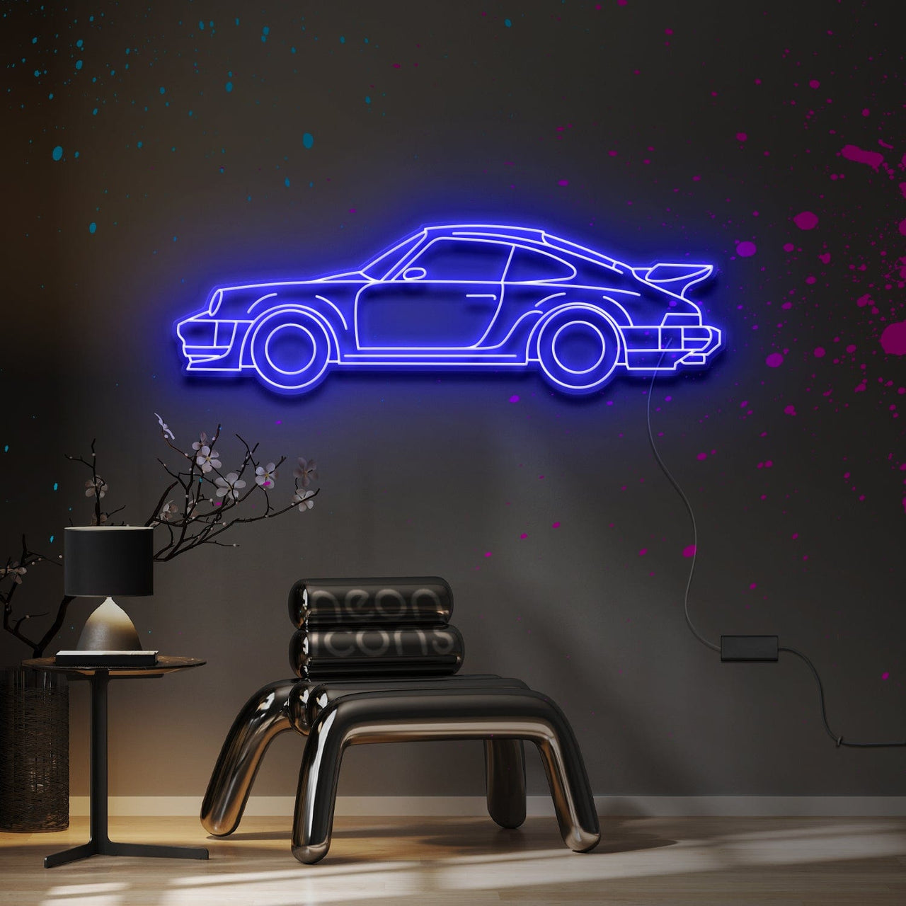 "Porsche 911 Turbo 1978" Neon Sign by Neon Icons