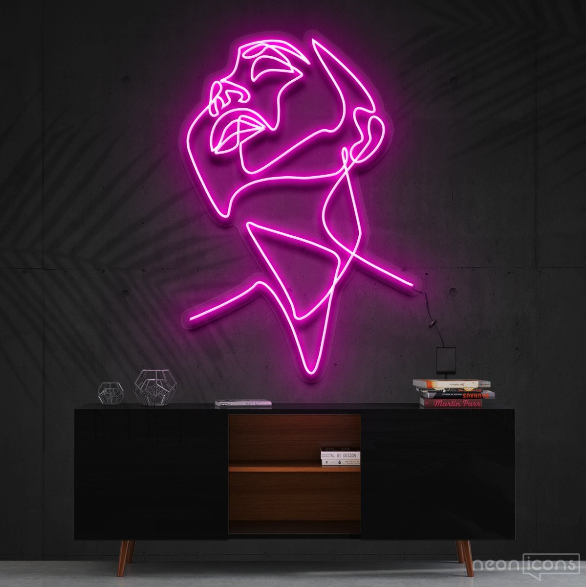 "Pure Ecstasy" Neon Sign 90cm (3ft) / Pink / Cut to Shape by Neon Icons