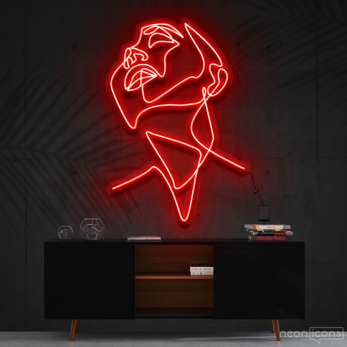 "Pure Ecstasy" Neon Sign 90cm (3ft) / Red / Cut to Shape by Neon Icons