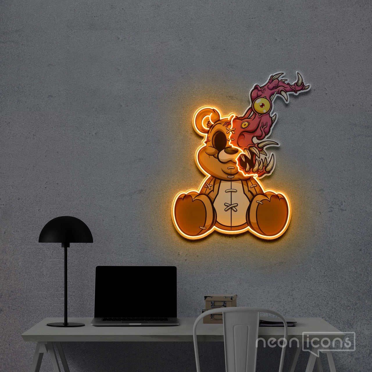 "Sweet Teddy" Neon x Acrylic Artwork by Neon Icons