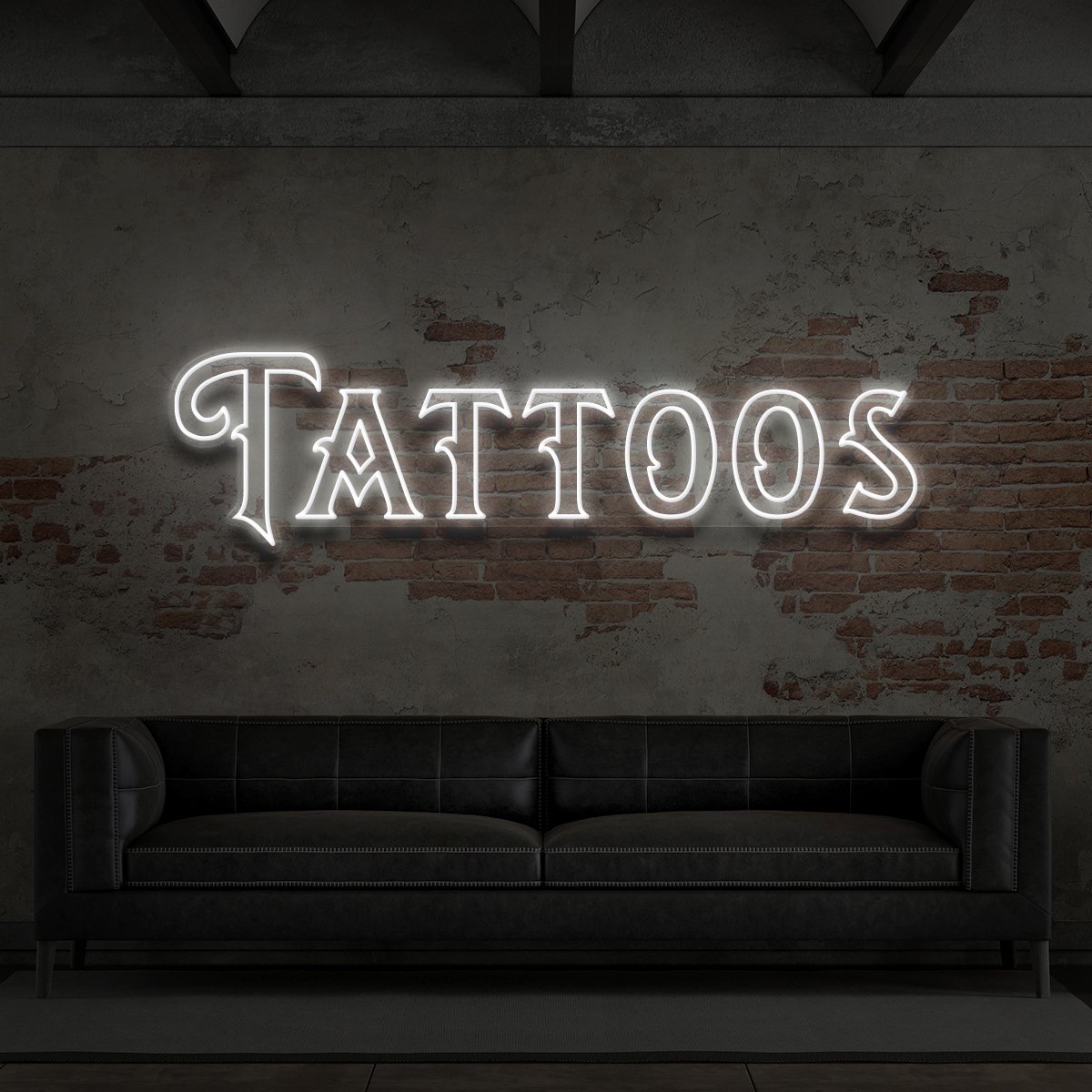 "Tattoos" Neon Sign for Tattoo Parlours by Neon Icons