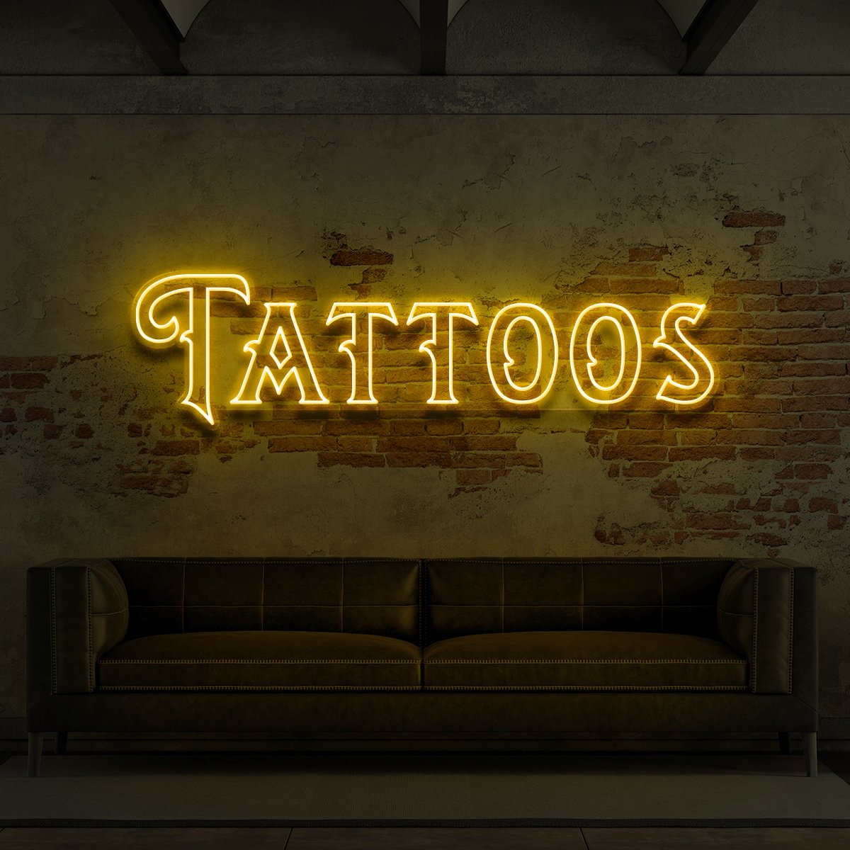 "Tattoos" Neon Sign for Tattoo Parlours by Neon Icons