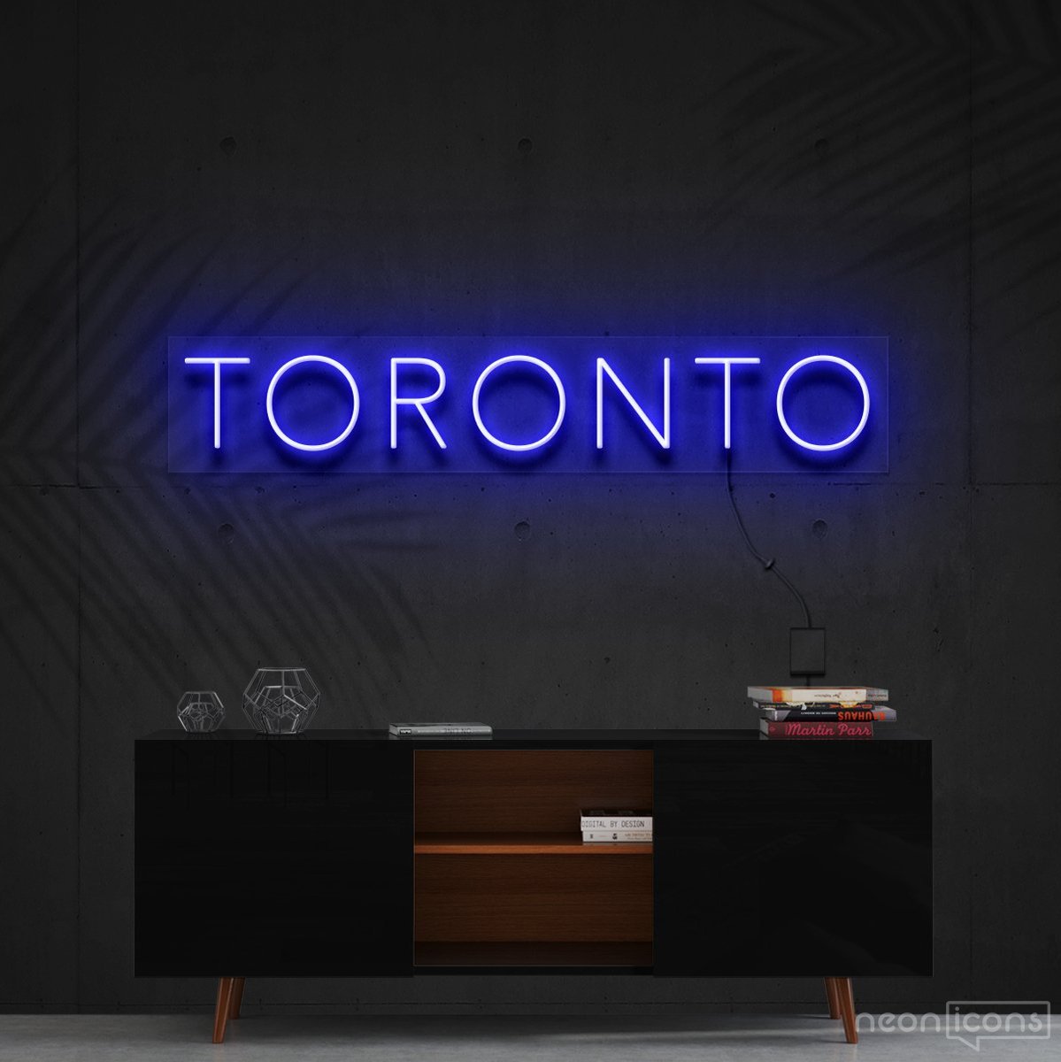 "Toronto" Neon Sign 60cm (2ft) / Blue / Cut to Shape by Neon Icons