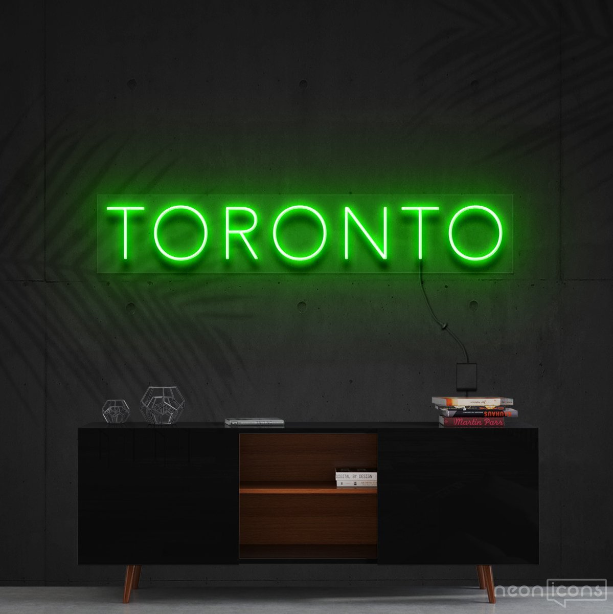"Toronto" Neon Sign 60cm (2ft) / Green / Cut to Shape by Neon Icons