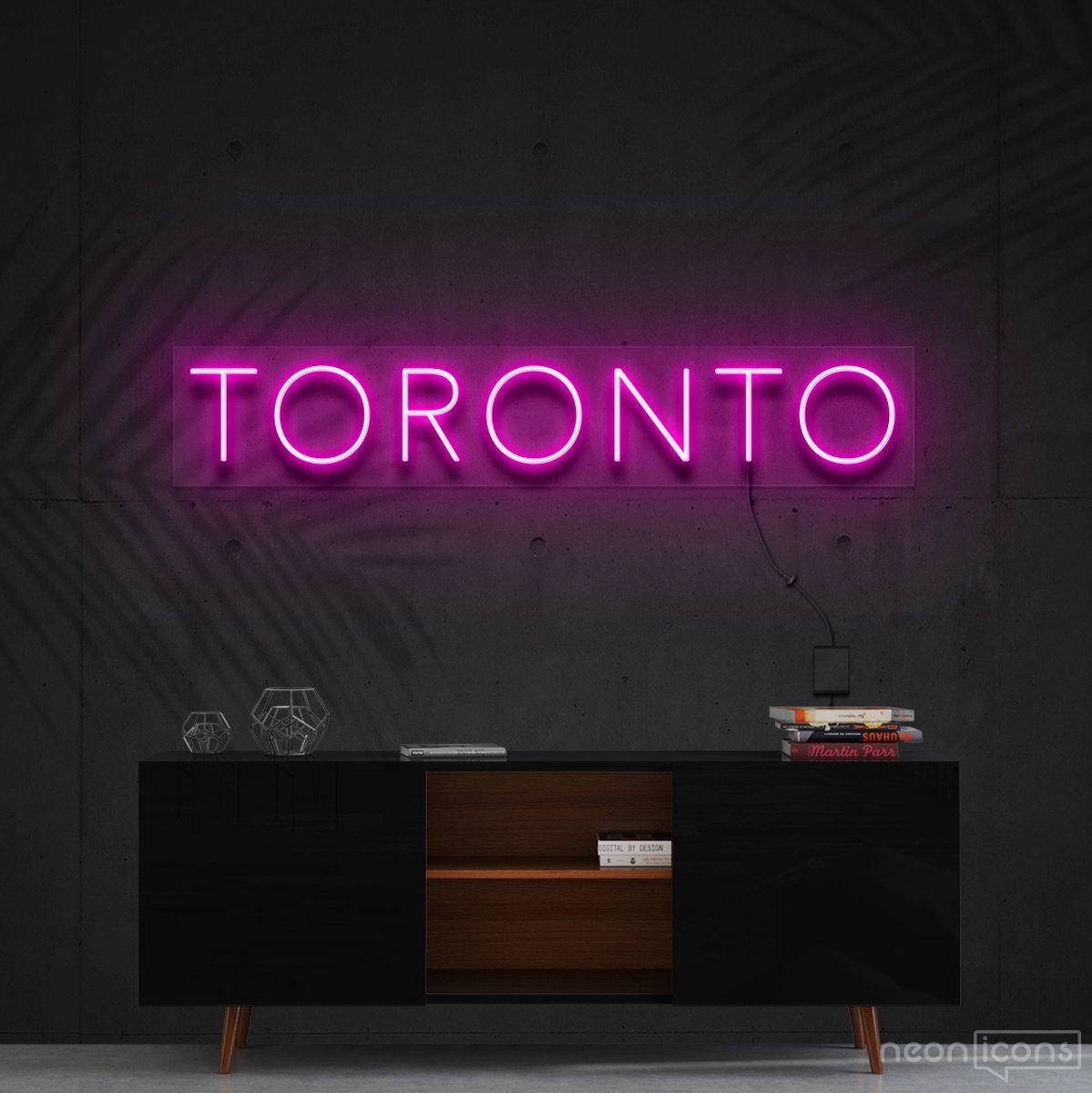 "Toronto" Neon Sign 60cm (2ft) / Pink / Cut to Shape by Neon Icons