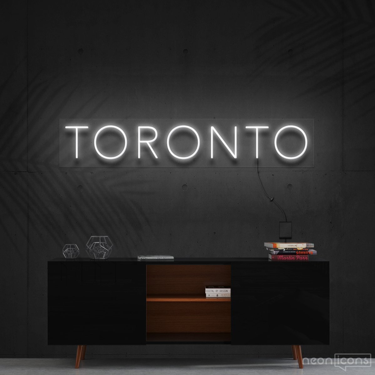 "Toronto" Neon Sign 60cm (2ft) / White / Cut to Shape by Neon Icons