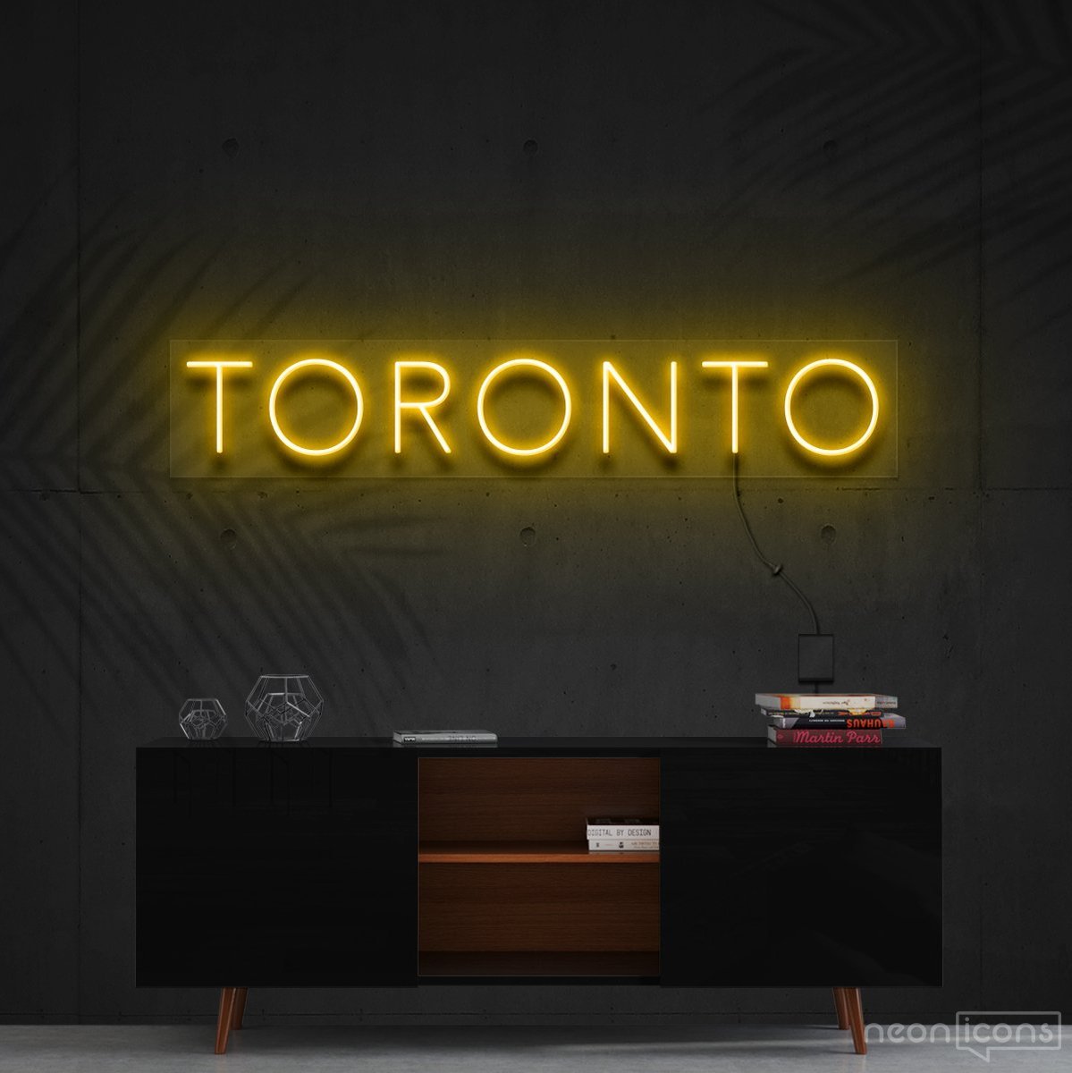 "Toronto" Neon Sign 60cm (2ft) / Yellow / Cut to Shape by Neon Icons