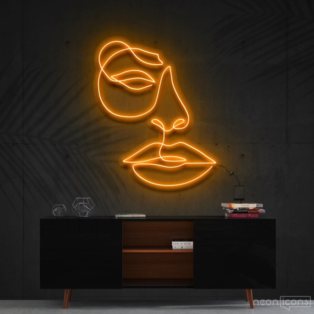 "Unimpressed" Neon Sign 60cm (2ft) / Orange / Cut to Shape by Neon Icons