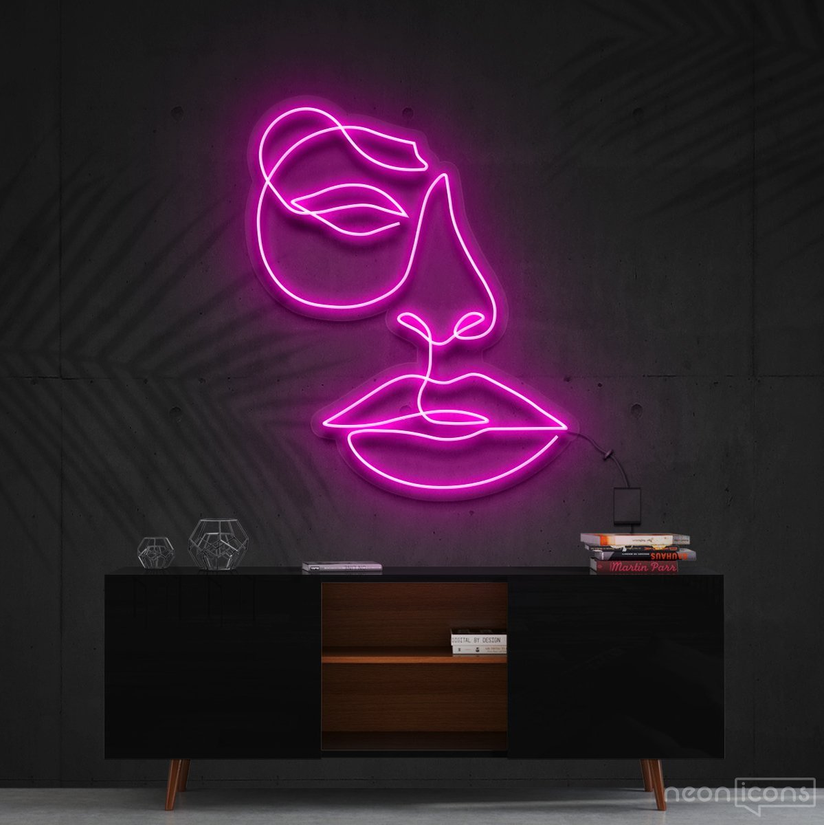"Unimpressed" Neon Sign 60cm (2ft) / Pink / Cut to Shape by Neon Icons
