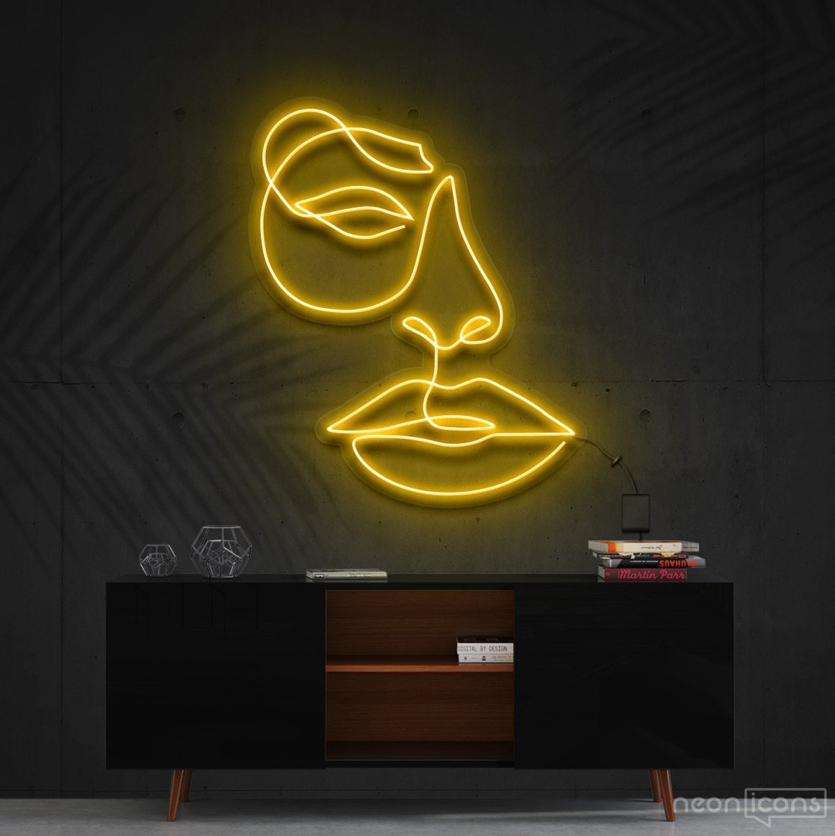 "Unimpressed" Neon Sign 60cm (2ft) / Yellow / Cut to Shape by Neon Icons
